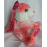Wild Republic - Plüschtier - Hase rosa, weiß mit Schleife pink - ca. 26 cm hoch und ca. 24 cm lang