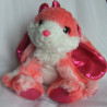 Wild Republic - Plüschtier - Hase rosa, weiß mit Schleife pink - ca. 26 cm hoch und ca. 24 cm lang