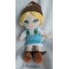 Nature Planet - Plüschtier Plüschpuppe - Mädchen mit Kopftuch, Kleidchen - ca. 30 cm groß - Schlenker