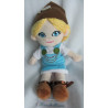 Nature Planet - Plüschtier Plüschpuppe - Mädchen mit Kopftuch, Kleidchen - ca. 30 cm groß - Schlenker