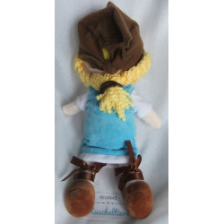 Nature Planet - Plüschtier Plüschpuppe - Mädchen mit Kopftuch, Kleidchen - ca. 30 cm groß - Schlenker