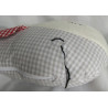 Hansekind GmbH - Stofftier-Kuschelkissen - Wal figürlich - weiß, grau-weiß, rot-weiß kariert - ca. 35 cm lang