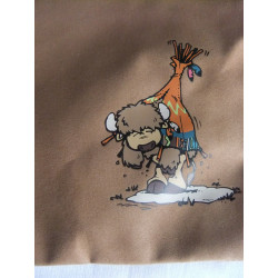 Nici - Tasche Umhängetasche - Wild Friends Bison Big Bow - verstellbarer Tragegurt - ca. 35 cm x 30 cm groß