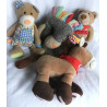 Plüschtiersammlung - 3 x Sigikid Plüschtiere Pferd, Pony, Bär und 1 x Sterntaler Plüschtier Bär Benno