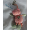 Nici - Schlüsselanhänger / Karabinerhaken - Schweinchen mit aufgesticktem Kleeblatt - ca. 11 cm  groß - Schlenker
