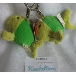 Nici - Schlüsselanhänger - Fischpärchen - Grüntöne - ca. 8 cm lang und ca. 6 cm hoch