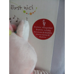 Nici - Spieluhr - Einhorn Stupsi - Melodie: Brahms Wiegenlied - ca. 18 cm groß