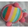 Nici - Plüschtier - Theodor Friends - Einhorn-Wal Rainbow Bubble - rosa, bunte Streifen - ca. 23 cm lang - liegend