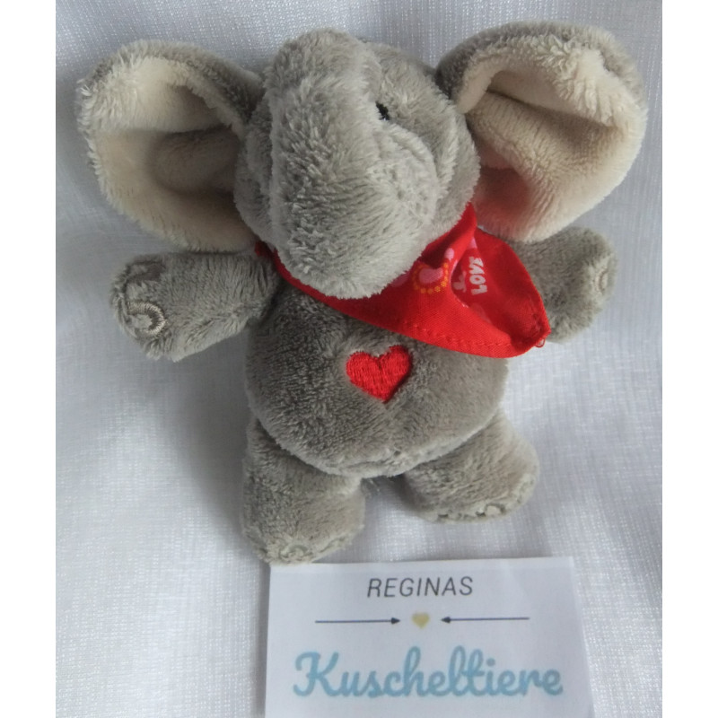 Nici - Schlüsselanhänger / Karabinerhaken - Love Elefant Max mit Magnet in den Händchen - ca. 12 cm  groß