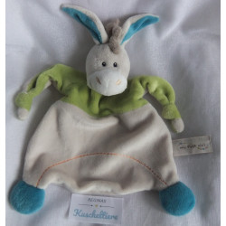 Nici - My first Nici - Schmusetuch - Esel - beige, grün, türkis - ca. 25 cm lang