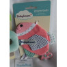 Babydream - Rasselgreifling Elefant hellblau und Knistertuch Fisch rosa, bunte Motive