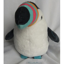 Nici - Plüschtier - Tukan - weiß, schwarz, bunter Schnabel - ca. 25 cm groß