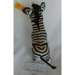 Steiff - Stofftier - Zebra Ossi - schwarz, weiß - ca. 16 cm hoch und ca. 14 cm lang - stehend