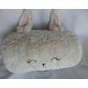 H&M Home - Plüschtier Kissen - Kaninchen weiß-braun meliert - ca.  15 cm x 30 cm lang