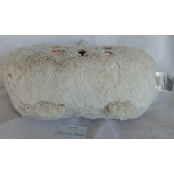 H&M Home - Plüschtier Kissen - Kaninchen weiß-braun meliert - ca.  15 cm x 30 cm lang