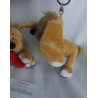 Trend GmbH - zwei Schlüsselanhänger Hund Stoppel gelb, braun