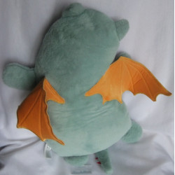 Topolino - Plüschtier Kissen - Drache petrol mit gelben Flügelchen - ca. 59 cm lang