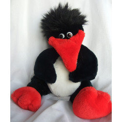 Nici Design - Plüschtier - Pinguin - schwarz, rot, weiß - ca. 42 cm groß - Schlenker