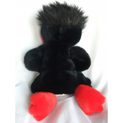 Nici Design - Plüschtier - Pinguin - schwarz, rot, weiß - ca. 42 cm groß - Schlenker