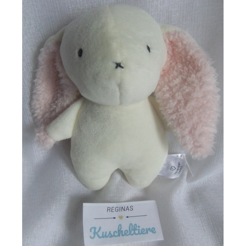Primark - Cares - Plüschtier - Hase - weiß, rosa - ca. 15 cm groß