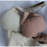 Nuuroo - Schmusetuchset - Organic Cotton Ado Hugging Cloth 2 - Hase - creme, rose