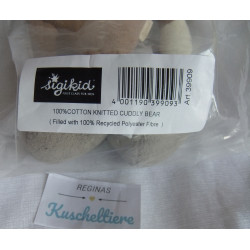 Sigikid - Kuscheltier Spieltier - Bär Vanilla mit Halstuch - ca. 32 cm groß - Schlenker