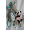 Zwei Depot Kuscheltiere - Depot Stofftier Einhorn und Panda gestrickt mit Tüllrock