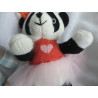 Zwei Kuscheltiere - Depot Stofftier Einhorn und Panda gestrickt mit Tüllrock