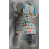 Beauty Baby - Spieltier Plüschtier - Maus grau mit bunten Motiven (Auto) - ca. 25 cm lang