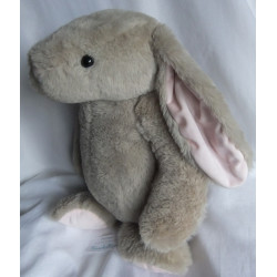 Ernstings Family - Plüschtier - Hase grau, rosa - ca. 50 cm groß - Schlenker