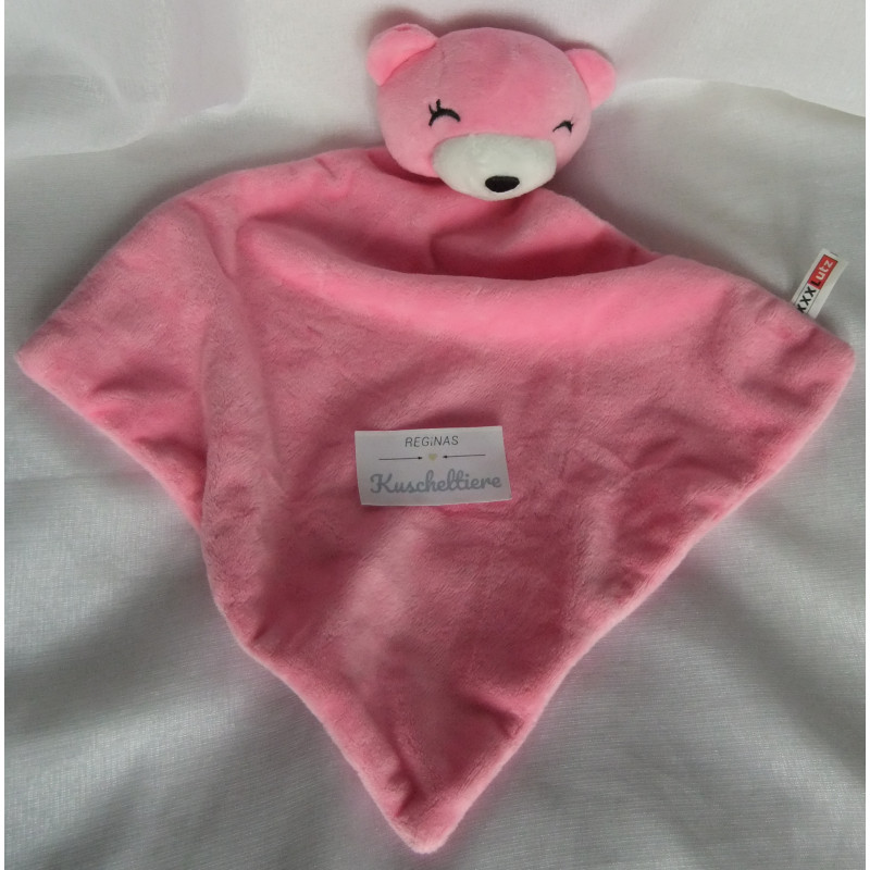 My baby - XXXLutz - Schmusetuch - Bär - rosa - ca. 42 cm lang