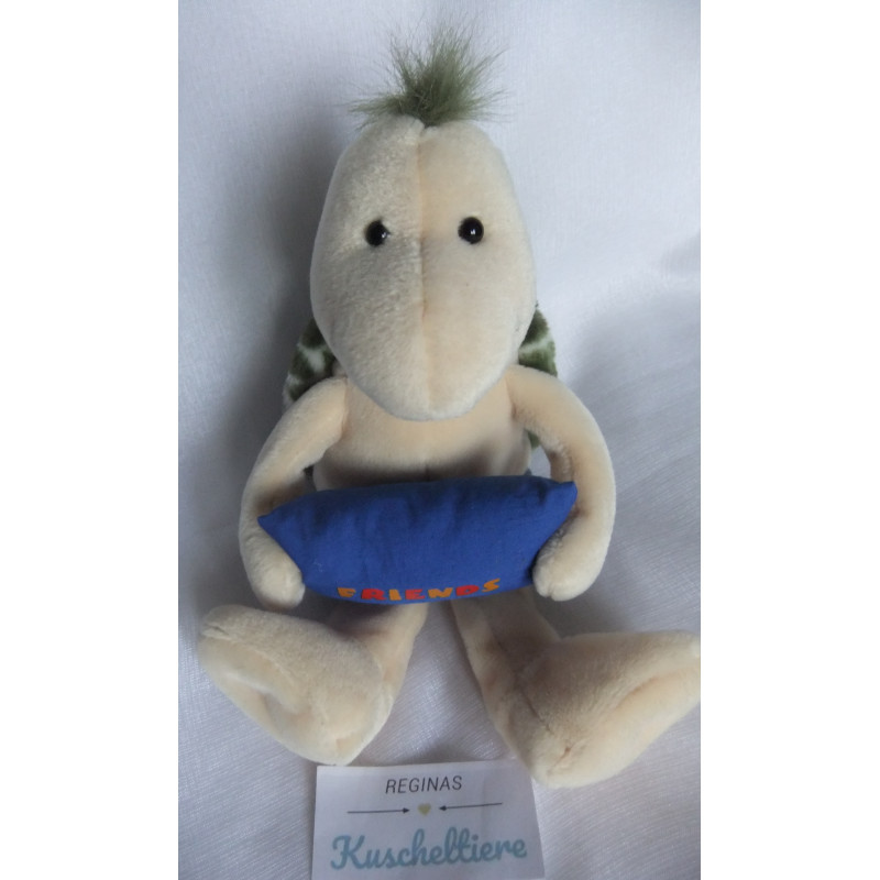 Nici - Plüschtier - Schildkröte Friends Esmeralda mit Kissen in den Händchen - grün, beige - ca. 29 cm groß - Schlenker