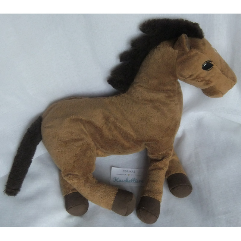 Ikea - Plüschtier - Ökenlöpare - Pferd - Brauntöne, weiß - ca. 35 cm lang und ca. 35 cm hoch