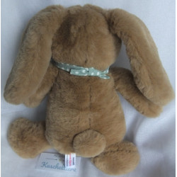 Teddy Hermann GmbH - Plüschtier - Herzekind Hase Milou - braun mit Halstuch grau mit Punkten