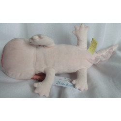 Animigos - Plüschtier - Axolotl - rosa - ca. 33 cm lang - liegend