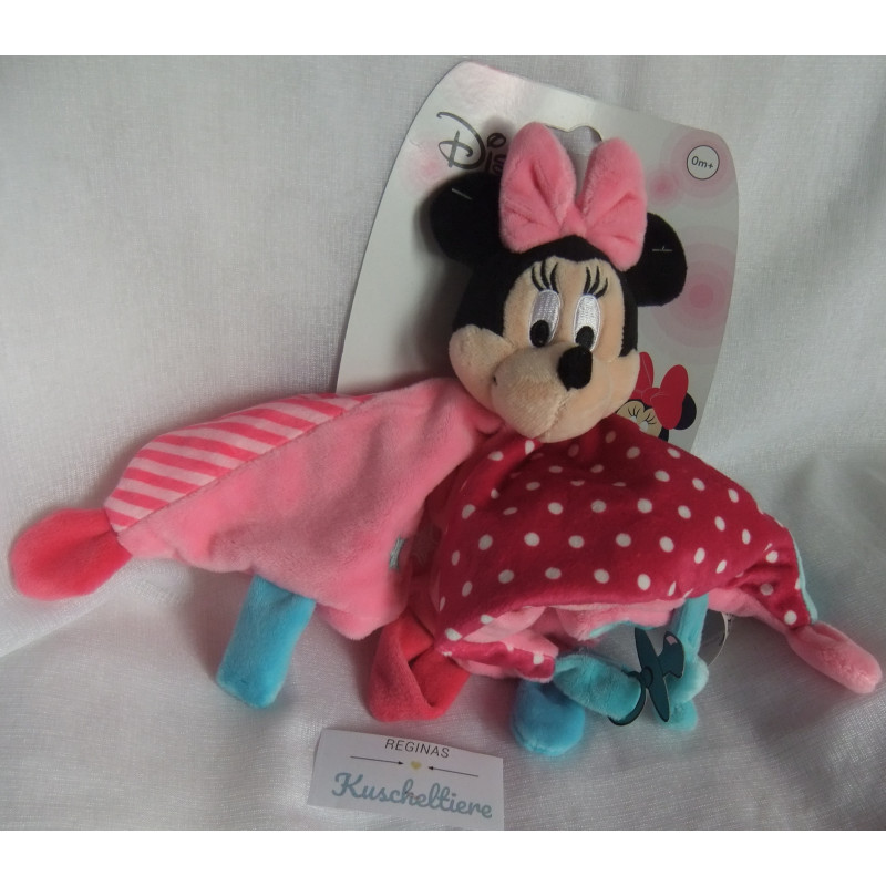 Simba - Disney Baby - Schmusetuch Minnie Mouse - rosa, pink, - Schnullerband - ca. 29 cm lang