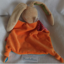 Sigikid - Schmusetuch - Hase Rainbow Rabbit - bunt, braun, orange - ca. 27 cm lang