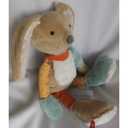Sigikid - Kuscheltier Spielfigur - Patchwork Sweety Hase Yellow - bunt - ca. 37 cm groß - Schlenker