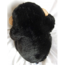 Nature Planet - Plüschtier - Affe Schimpanse - schwarz, braun - ca. 40 cm groß - sitzend
