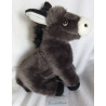Teddy Hermann - Plüschtier -Esel - grau, weiß - ca. 25 cm hoch und ca. 28 cm lang - stehend