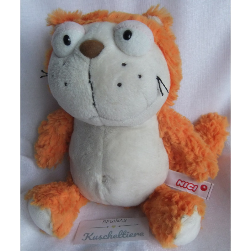 Nici - Plüschtier - Comic Cat Hungry - orange, beige  - ca. 25 cm groß - Schlenker