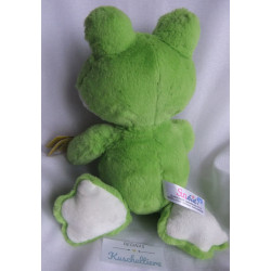 Volksbank Sunkid - Plüschtier Frosch mit großen Glitzeraugen - grün, weiß - ca. 30 cm groß - Schlenker