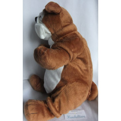 Ikea - Plüschtier - Hund Englische Bulldogge - braun, weiß - ca. 39 cm groß - sitzend - Schlenker