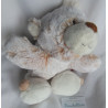 Nici - Plüschtier - Baby-Bär - braun-weiß meliert, weiß - ca. 30 cm groß - liegend