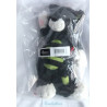 Sigikid - Kuscheltier Spieltier - Die Stoffis Kater Minni - schwarz, grün-schwarz gestreift - ca. 30 cm groß - Schlenker
