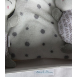 Carlo Baby - Geschenkeset - Schmusetuch, zwei Greiflinge und Babydecke - Fuchs - grau, weiß