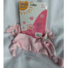 Bieco Spielwaren GmbH - Fupa - Schmusetuch - Bär rosa, weiß gestreift mit Schal rosa - ca. 30 cm lang