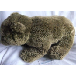 Teddykompaniet - Plüschtier - Forest Animals grau-braun meliert, braun - ca. 28 cm hoch und ca. 45 cm lang