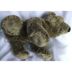 Teddykompaniet - Plüschtier - Forest Animals grau-braun meliert, braun - ca. 28 cm hoch und ca. 45 cm lang