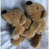 Nici - Plüschtiere - zwei Plüschtiere - Bär - braun - ca. 50 cm lang - liegend